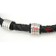 Fashion Braided Leather Cord Bracelets BJEW-N116-98A-2
