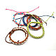 Braided Leather Cord Bracelets BJEW-Q122-M-1