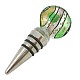 Handmade Gold Sand and Silver Foil Bottle Stoppers BSF022J-2-1