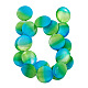 Natural Spray-Paint Shell Beads BSHE-R0923-1
