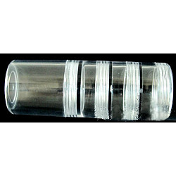 Kunststoff-Perlen Lagerbehälter, 3.9 cm breit, 11 cm lang, Kapazität: 10 ml (0.34 fl. oz)