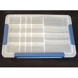 Plastic Beads Storage Container, 18cm wide, 27.5cm long, 4.3cm high