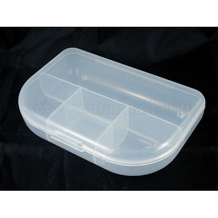 Clear plastic Bead Containers With Lid C053Y-1
