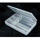 Clear plastic Bead Containers With Lid C054Y-2