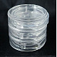 Clear Round Plastic Bead Containers with Lid C061Y-1