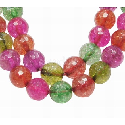 Crackle Glass Beads Strands CCG-8D-26-1