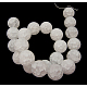 Frosted Crackle Glass Beads Strands CCG-18D-11-2