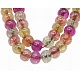 Crackle Glass Beads Strands CCG-9D-3-1