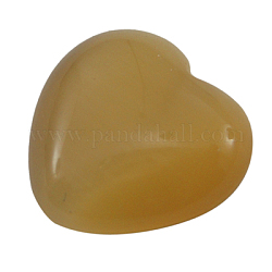 Cat Eye Cabochons, Valentine Craft Components Supplies, Goldenrod, Heart, about 5mm in diameter, 3mm thick