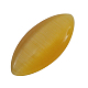 キャッツアイカボション  ゴールド  楕円形/ライス  約10 mm幅  長さ20mm  厚さ3mm CE043-10X20-14-1