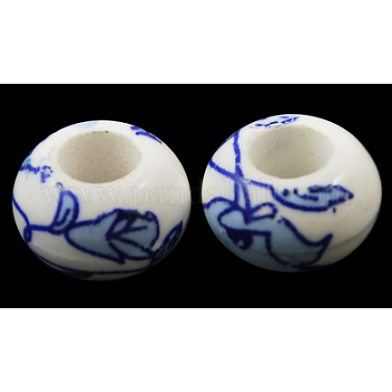 Perles européennes en porcelaine manuelles CF215Y-1
