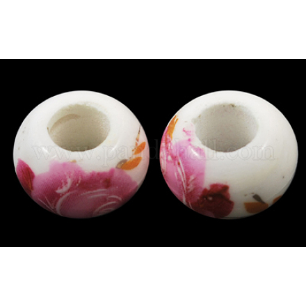 Perles européennes en porcelaine manuelles CF237Y-1
