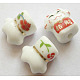Handmade Ornamental with Gold Porcelain Beads CF071Y-2