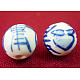 Handmade Blue and White Porcelain Beads CF147Y-1