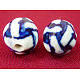 Handmade Blue and White Porcelain Beads CF151Y-1