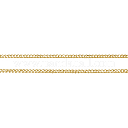 Латунные витой цепочки, бордюрные цепи, алмазная огранка, несварные, граненые, с катушкой, овальные, без свинца, без никеля и без кадмия, золотые, 3x2x0.6 мм, около 301.83 фута (92 м) / рулон