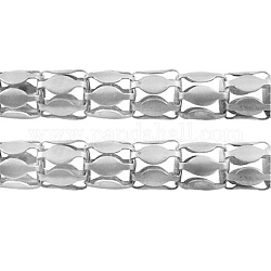 Ferro catene catene a maglie di rete, senza saldatura, nichel libero, con la bobina, colore platino, spessore 1.9 mm: catena, circa 328.08 piedi (100 m)/rotolo