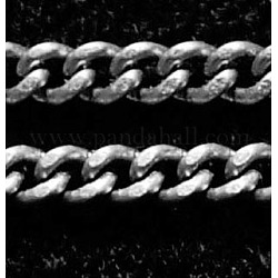 Железные витые цепочки обуздать цепи, несварные, с катушкой, металлический черный, ссылка: 2x3 mm, толстый 0.5 мм , около 328.08 фута (100 м) / рулон