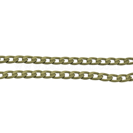 Brass Side Twisted Chains Curb Chains CHC-S102-AB-NF-1