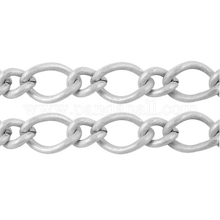 Nickelfrei handgefertigte Eisenketten Figaroketten Mutter-Sohn-Ketten CHSM023Y-NF-1