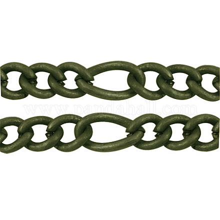 Cadenas hechas a mano de hierro cadenas figaro cadenas madre-hijo CHSM034Y-AB-1