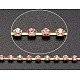 Cadena de latón de grado de una taza de rhinestone y cadenas de strass para la fabricación de joyas CHC-J002-1-1