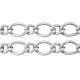 Níquel cadenas hechas a mano de hierro sin cadenas figaro cadenas madre-hijo CHSM023Y-NF-1