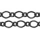 Cadenas de gunmetal hechas a mano de hierro cadenas figaro cadenas madre-hijo CHSM026Y-B-1