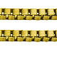 Железа венецианские цепочки коробка цепи CHV002Y-G-1