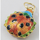 Cloisonne pendentif scarabée CLB043Y-14-1