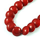 Natural Red Coral Coral Beads Strands CORA-R001-2