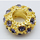 Alloy Rhinestone European Beads CPDL-H997-6-1