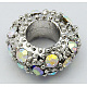 Alloy Rhinestone European Beads CPDL-H998-11-1