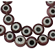 Chapelets de perles vernissées manuelles D218-6mm-4-2