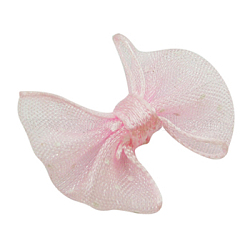 Band Schleife & Haarschleife, Kostüm-Zubehör, rosa, ca. 20 mm breit, 23 mm lang