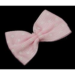 Ribbon Bowknot & Hair Bows Costume Accessories, Pink, 35~40x24~25mm