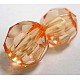 Faceted Round Transparent Acrylic Beads DB14mmC07-1