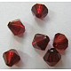 Faceted Bicone Transparent Acrylic Beads DBB14MM06-1