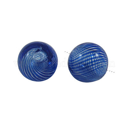 Handmade Blown Glass Globe Beads DH003Y-8-1