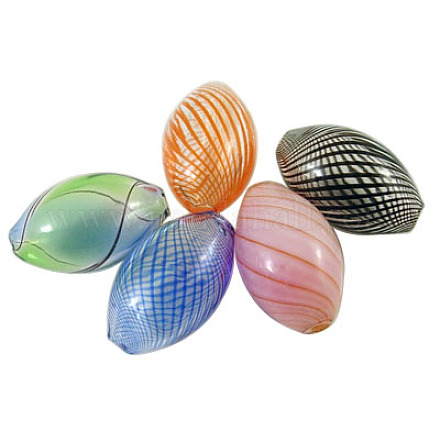 Handmade Blown Glass Beads DH005Y-1-1