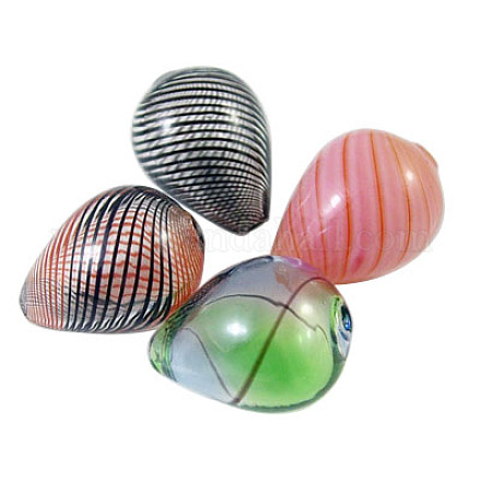Handmade Blown Glass Beads DH012Y-1-1