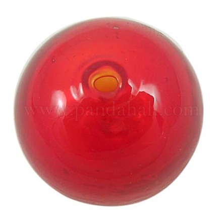 Handmade Blown Glass Globe Beads DH018J-5-1