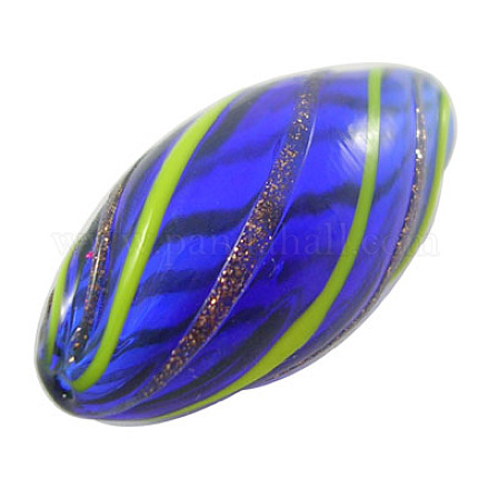 Handmade Blown Glass Beads DH023Y-3-1