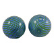 Handmade Blown Glass Globe Beads DH004Y-13-1