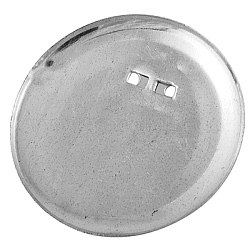 Espigas de hierro, de color platino, aproximamente 36 mm de diámetro, 6 mm de espesor