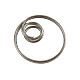 アイアン製フレームコネクター  リング/円  ガンメタ色  大きなリング：直径21~22mm  内側の小さなリング：直径約9mm  穴：約7~8mm E167-B-1