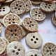 Carved Round 4-hole Basic Sewing Button NNA0YX9-1
