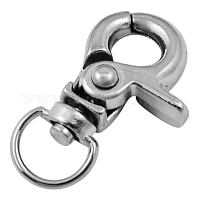 20Pcs Iron Swivel D Rings Lobster Claw Clasps, Swivel Snap Hook