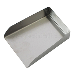 Ferro tallone pala, colore platino, circa 62 mm di lunghezza, 48 mm di larghezza, 16 mm di spessore