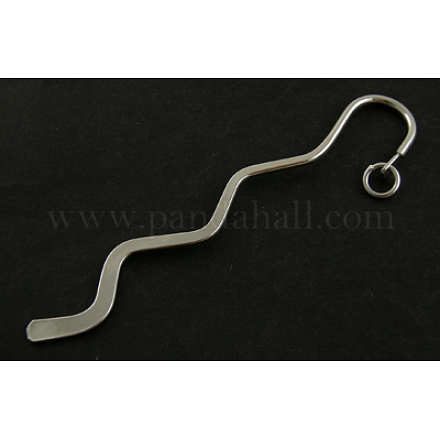 Iron Wavy Bookmark Findings E843-NF-1